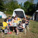  - … un camping d’étape à Pont-sur-Yonne pour l’équipe du séjour itinérant à vélo du Club ados …© Xavier Curtat