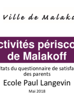 Paul-Langevin : l'avis des parents sur les Nap