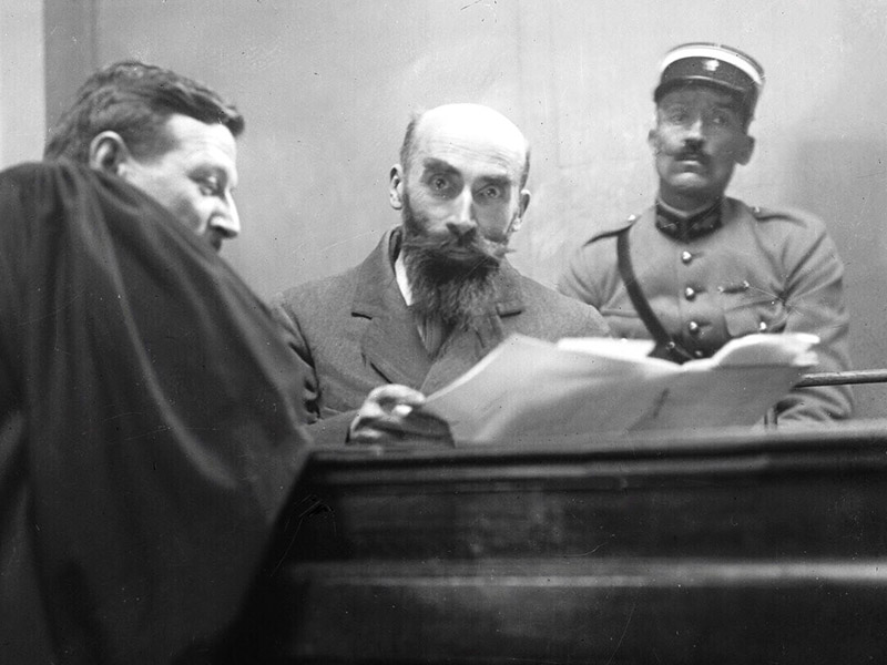 Henri-Désiré Landru à son procès © Domaine public