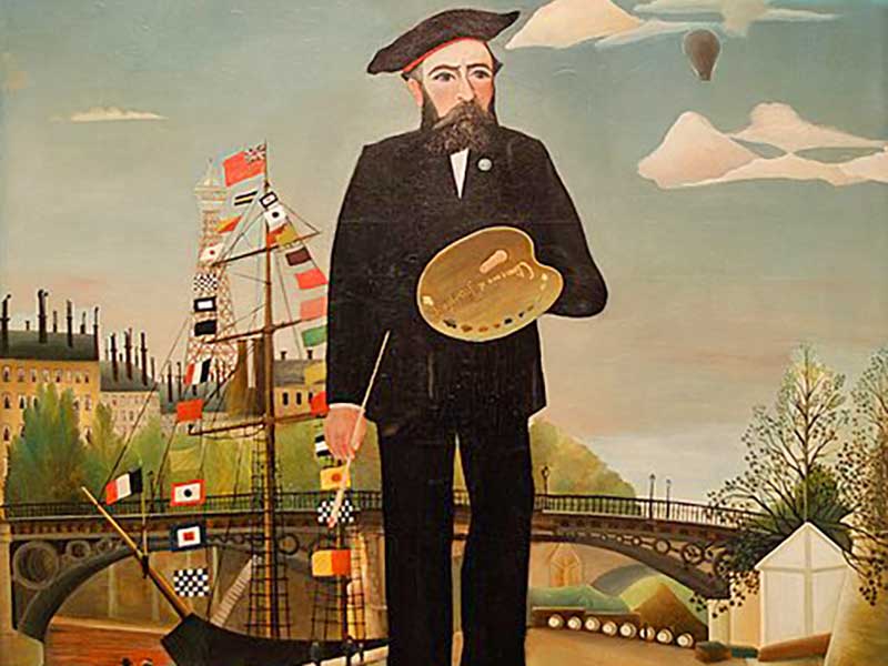 Moi-même, potrait-paysage par Henri Rousseau, Huile sur toile exposée à la galerie nationale de Prague © CC BY-SA 4.0