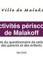 Activités périscolaires à Malakoff : l'avis des parents