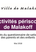 Activités périscolaires à Malakoff : l'avis des parents