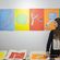  - Un accueil haut en couleurs avec les affiches des dernières expositions abritées par la maison des arts.