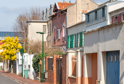 Maisons vues de la rue Pasteur © Ville de Malakoff, Séverine