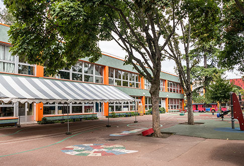 Cour de l'école Paul-Vaillant-Couturier © Séverine Fernandes