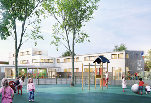 Perspective de l'école maternelle Paul-Bert © Croix Marie Bourdon Architecture