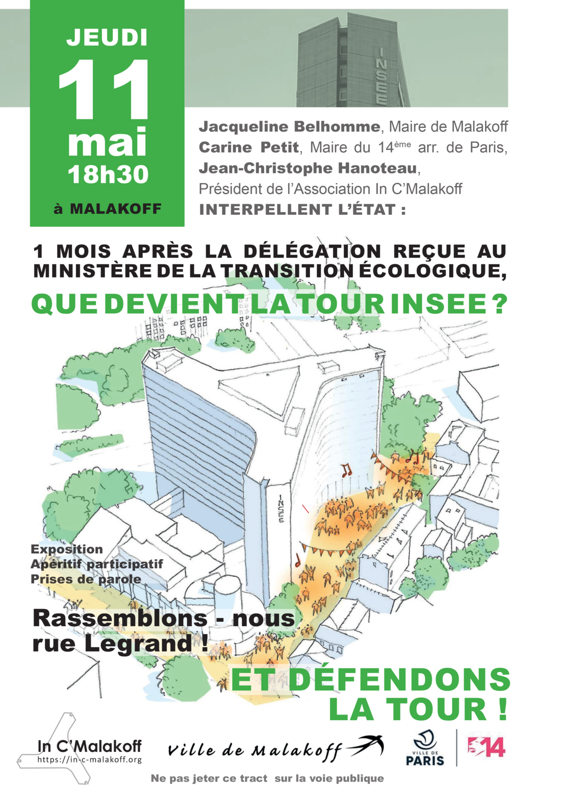 Affiche de la mobilisation