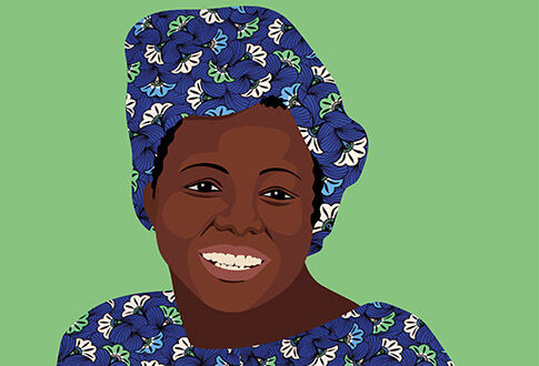 Illsutration de Wangari Maathai. Créa : Tamara Hoha
