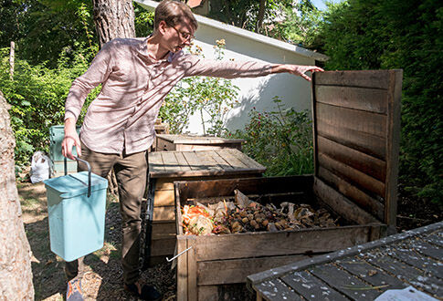 Site de compostage au parc Salagnac © Séverine Fernandes