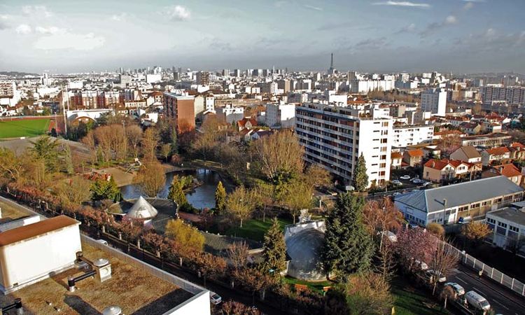Vue aérienne.